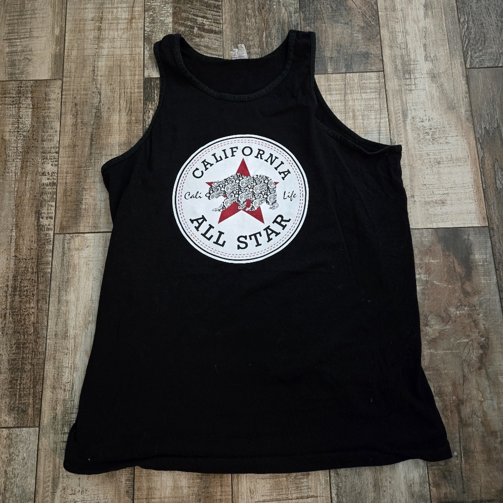 Golden State California Republic All Star Cali Life Style Graphic Tank Top Xl